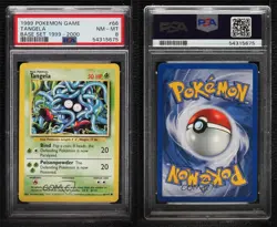 Tangela Pokemon Base Set PSA 8 1999 15t4 - Image 3