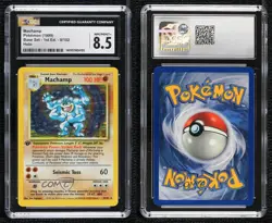 Machamp (Starter Deck) Holo 1st Ed. Pokemon Base Set CGC 8.5 1999 06pp - Image 3