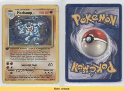 Machamp (Starter Deck) Holo 1st Ed. Pokemon Base Set #8 1999 READ 0a3 - Image 3