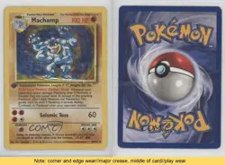 Machamp (Starter Deck) Holo 1st Ed. Pokemon Base Set #8 1999 READ x3b - Image 3