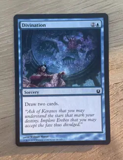 MTG Magic The Gathering Card Divination Sorcery Blue Born Of The Gods 2014 - Image 1