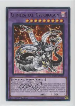 Chimeratech Overdragon 1st Ed. YuGiOh Legendary Dragon Decks #LEDD-ENB27 gl9 - Image 1