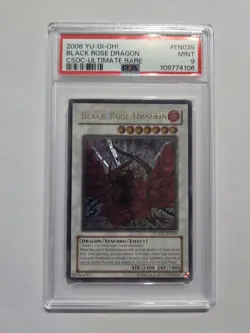 Black Rose Dragon - Ultimate Rare - CSOC-EN039 - PSA 9 - YuGiOh - Image 1