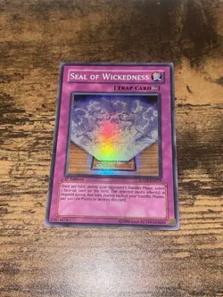 YUGIOH - Seal of Wickedness - SOVR-EN079 - Super Rare - 1st Edition - LP - Image 1
