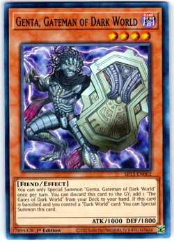 YuGiOh! - Genta, Gateman of Dark World - Super Rare - Image 1