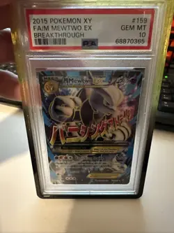 2015 Pokemon XY Mega Mewtwo EX #159 PSA 10 Breakthrough Card - Image 1