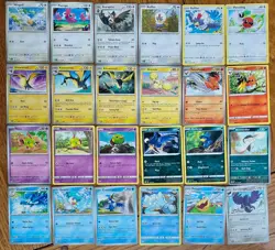 Pokemon Card Lot Bird Pokemon 24 Cards Natu, Quaxly, Murkrow - Image 1