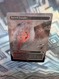 MTG Borderless Galaxy Foil Sacred Foundry EX/LP+ Unfinity - Image 5