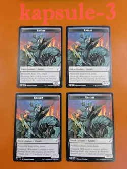 4x Knight | TOKEN 005/015 | Time Spiral Remastered | MTG Magic Cards - Image 3