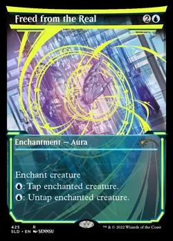 MTG NM Freed from the Real Neon Ink Foil Secret Lair - Image 1