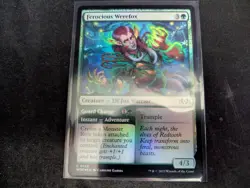 MTG Magic the Gathering FOIL Ferocious Werefox WOE! - Image 1