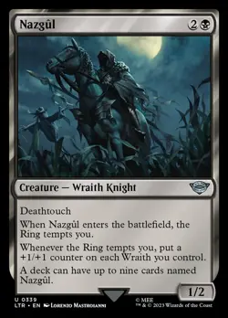 Nazgul (0339) NM, English MTG The Lord Of The Rings: Tales Of Middle-earth - Image 1