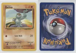 Machop Pokemon Base Set #52 1999 gp1 - Image 3