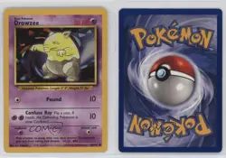 Drowzee Pokemon Base Set #49 1999 0l4h - Image 3
