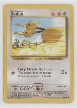 Doduo Pokemon Base Set #48 1999 0wp8 - Image 1