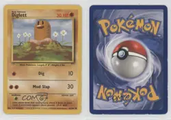 Diglett Pokemon Base Set #47 1999 12ka - Image 3