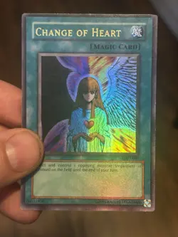 Yugioh Change of Heart MRD-060 Ultra Rare Unlimited ORIGINAL PRINT HOLO BLEED LP - Image 2
