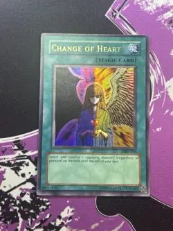 Yugioh Change of Heart MRD-060 Ultra Rare Unlimited ORIGINAL PRINT HOLO BLEED LP - Image 5