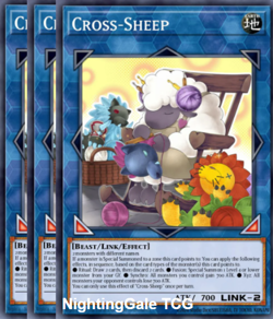 YUGIOH x3 JUSH-EN048 CROSS-SHEEP - RARE 1st EDITION - Image 1