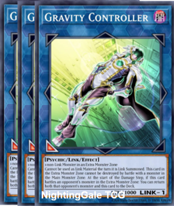 YUGIOH x3 JUSH-EN027 GRAVITY CONTROLLER - RARE 1st EDITION - Image 1