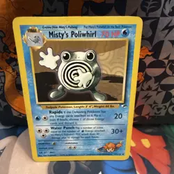 Pokemon TCG Misty's Poliwhirl Gym Heroes Card 53/132 - Image 1