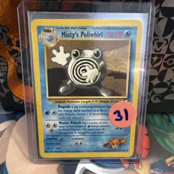Pokemon TCG Misty's Poliwhirl Gym Heroes Card 53/132 - Image 3