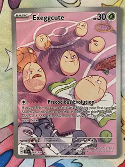 Exeggcute 192/192 sv08 Surging Sparks Illustration Rare Pokemon Card - Near Mint - Image 3
