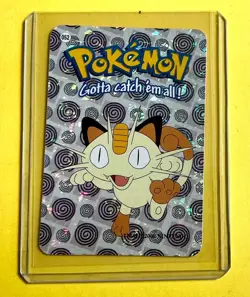 Meowth #52 - Vintage Vending Machine Prism Sticker 2000 - Pokemon Card - Image 1