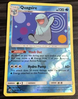 Pokemon Card Quagsire Dragon Majesty 26/70 Reverse Holo - Image 1