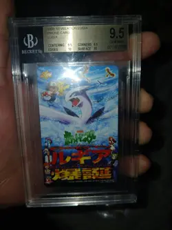Pokemon Explosive Birth Lugia Legendary Birds Phone Card BGS 9.5 GEM MINT - Image 1