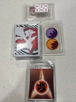 Pokemon White Flare Accessories - Card Sleeves, Dice, Coins and Energy Cards - Image 1