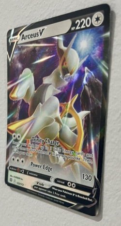 Arceus V 122/172 Holo Ultra Rare Pokemon Card - Brilliant Stars SWSH09 - NM - Image 2