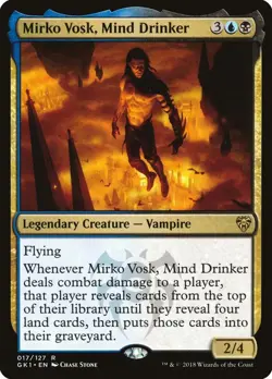 Mirko Vosk, Mind Drinker NM Guild Kit MTG Magic the Gathering Gold English Card - Image 1