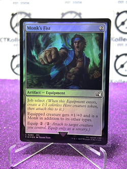 2025 MFG FINAL FANTASY MONK'S FIST # C 0265 COMMON ARTIFACT FOIL CARD - Image 1