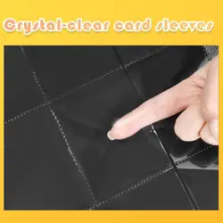 1000+ Pockets Trading Card Binder, 16 Pocket Ringless Side Loading Card Holder - Image 5