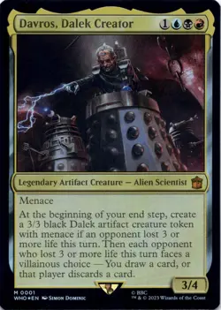 Davros, Dalek Creator (Foil) Universes Beyond: Doctor Who - Magic MTG NM - Image 1