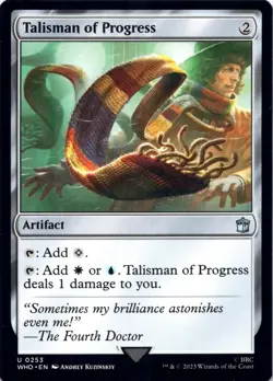 Talisman of Progress Universes Beyond: Doctor Who - Magic MTG NM - Image 1