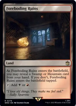 Foreboding Ruins - Universes Beyond: Doctor Who - Magic MTG NM - Image 1