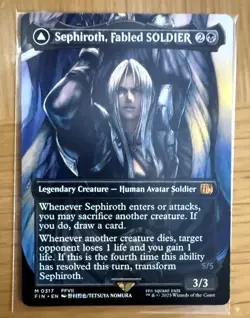 Final Fantasy MTG Magic The Gathering Sephiroth, Fabled SOLDIER/One-Winged ANGEL - Image 1