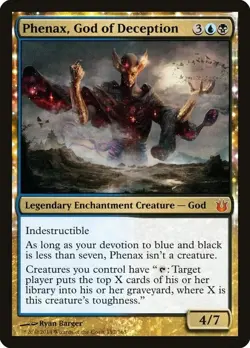 Phenax, God of Deception SP Born of the Gods MTG Magic the Gathering Gold Eng - Image 1