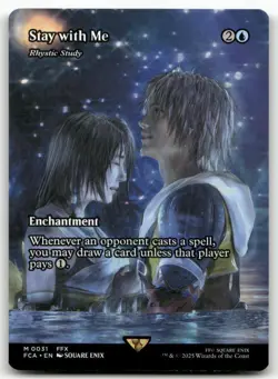Stay with Me - Rhystic Study (Showcase) 31 MTG FINAL FANTASY: Through the Ages M - Image 1