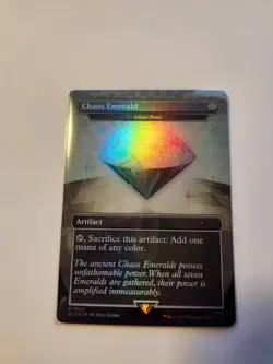 MTG Secret Lair White Chaos Emerald Foil Lotus Petal Sonic the Hedgehog Magic - Image 1