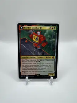 Blaster, Combat DJ NM MTG Transformers UB Universes Beyond Modular EDH - Image 1