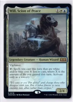 Will, Scion Of Peace NM/M* FOIL Commander Masters ENGLISH 0218 mtg -UnltdCards - Image 1