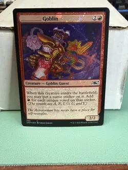 _____ Goblin (Galaxy Foil) -Foil Near Mint MTG Unfinity - Image 1