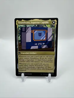 Soundwave, Sonic Spy NM MTG Universes Beyond Transformers Mythic Rare - Image 2