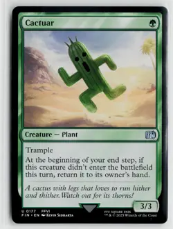 MTG Final Fantasy Cactuar x4 NM Uncommon - Image 1
