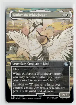 MTG Final Fantasy Ambrosia Whiteheart Borderless x1 NM Uncommon - Image 1