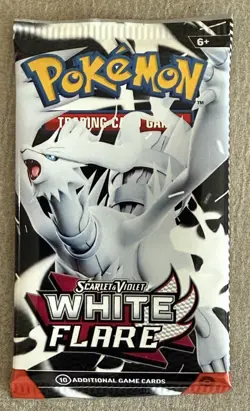 Pokemon White Flare Booster Pack TCG Factory Sealed New Scarlet And Violet - Image 1