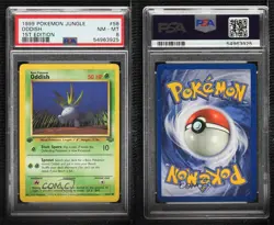 Oddish 1st Ed. Pokemon Jungle PSA 8 1999 0y2r - Image 3